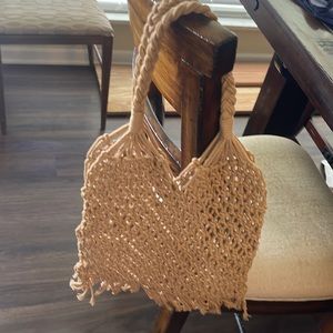 Boho Macramé Beach Bag NWOT